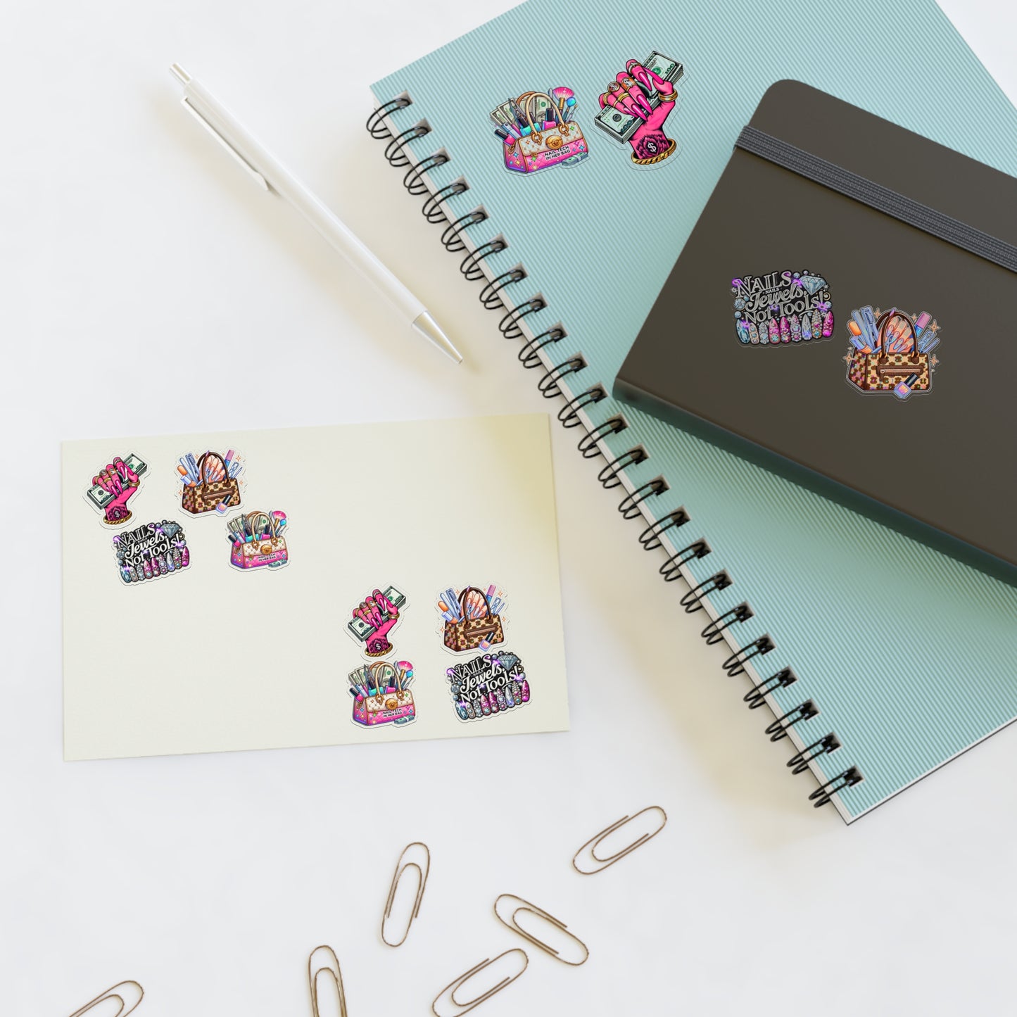 Holographic Nail Tech Sticker Sheets