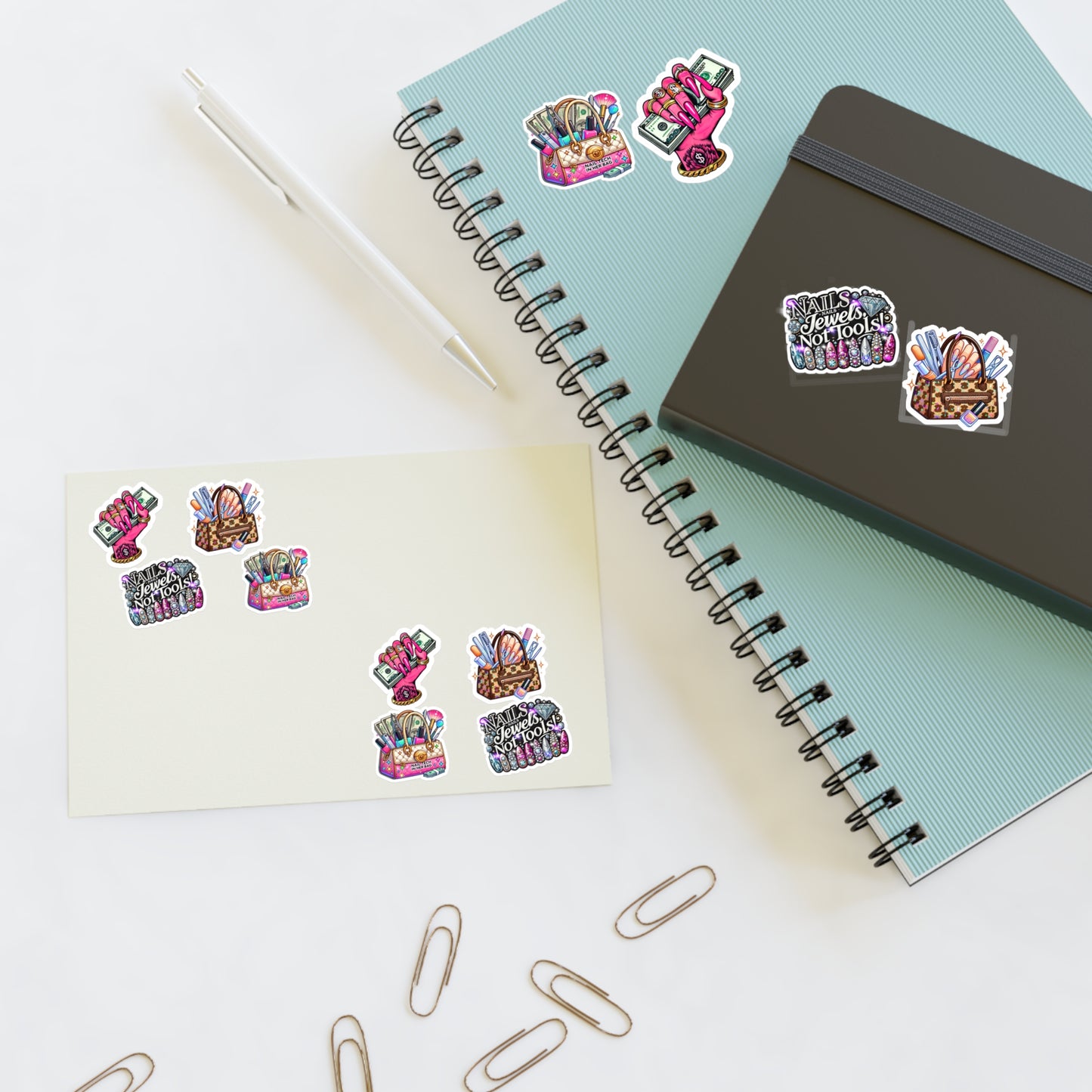 Holographic Nail Tech Sticker Sheets