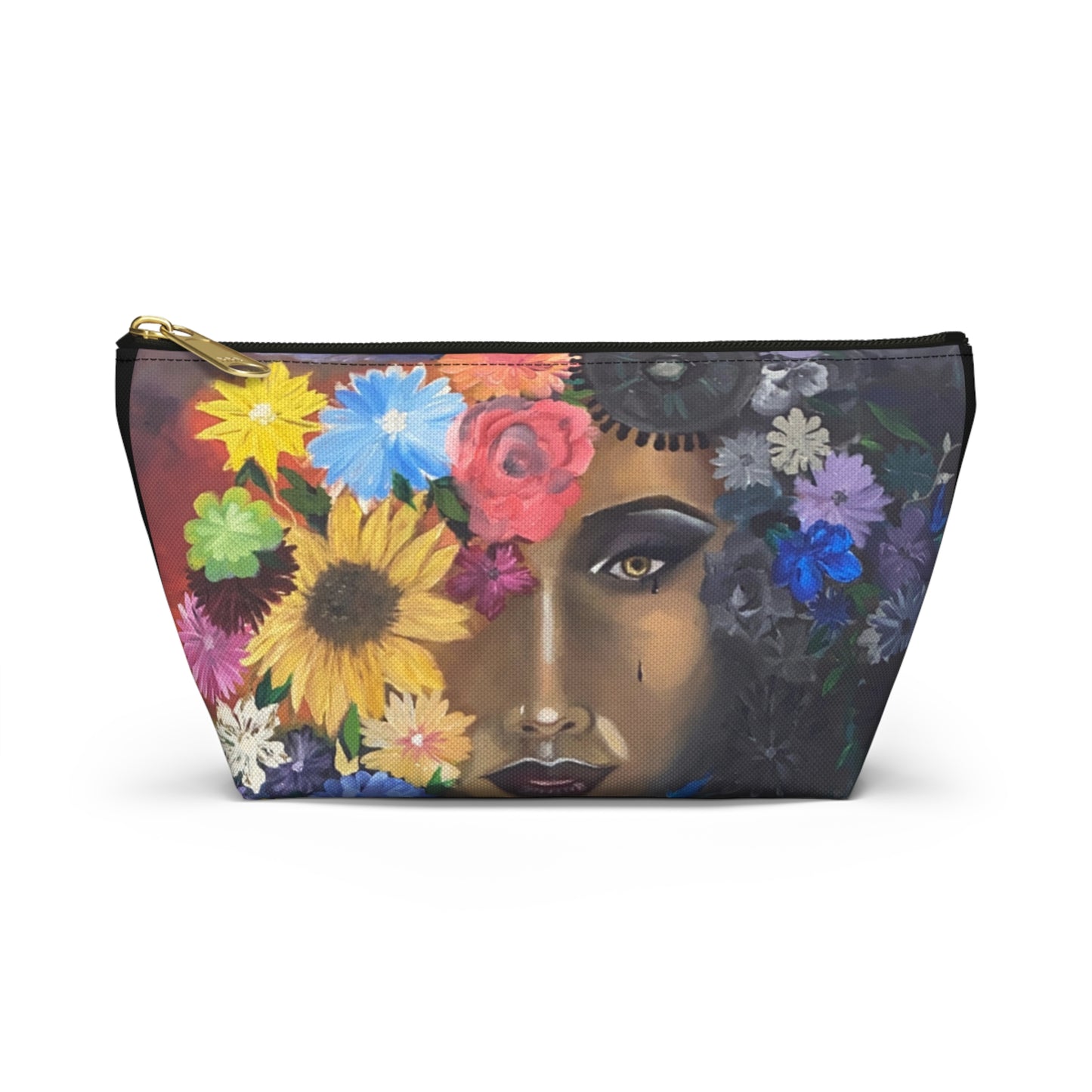 Floral Art Makeup Bag