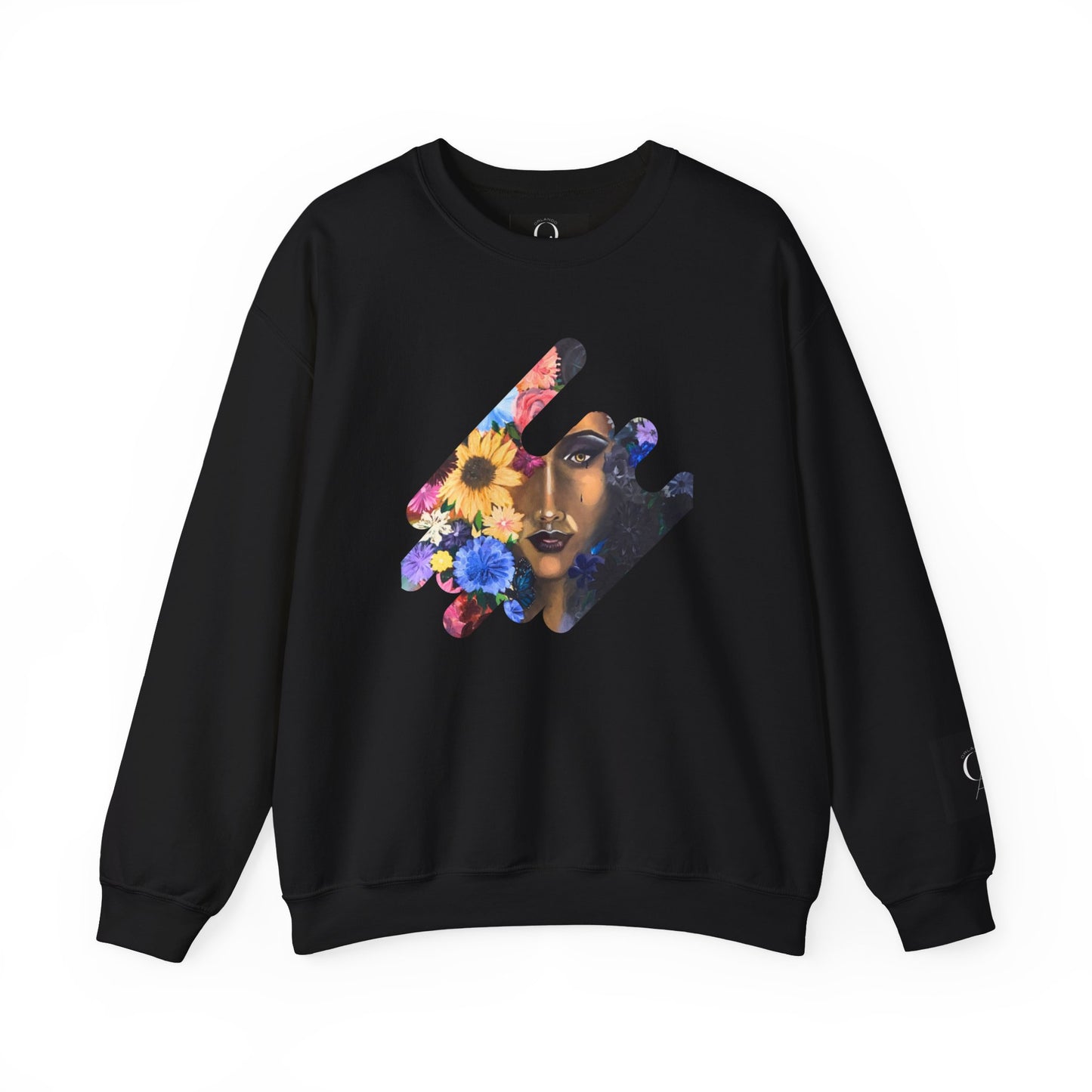 Floral Portrait Crewneck Sweatshirt - Unisex Heavy Blend