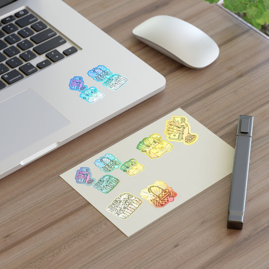 Holographic Nail Tech Sticker Sheets