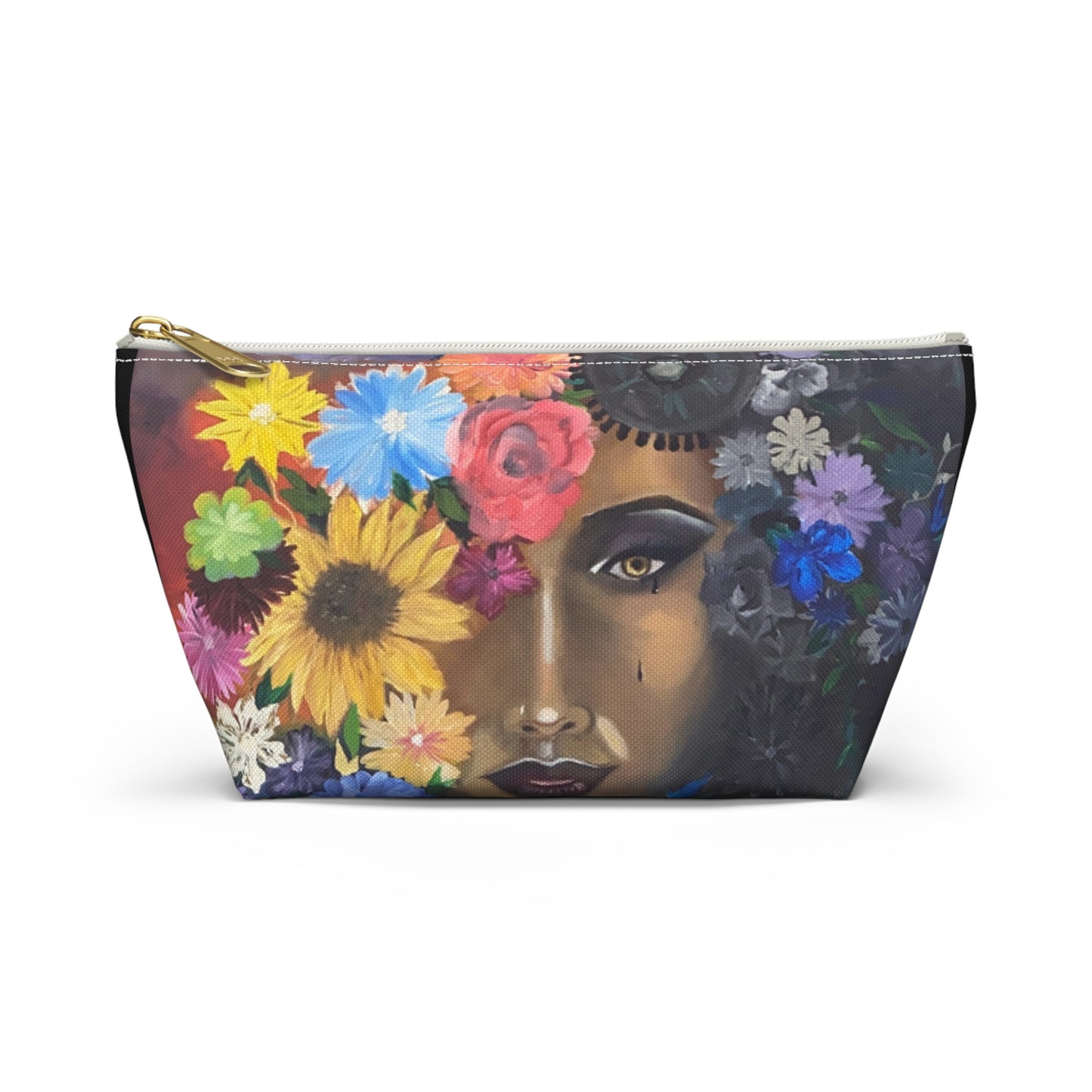 Floral Art Makeup Bag